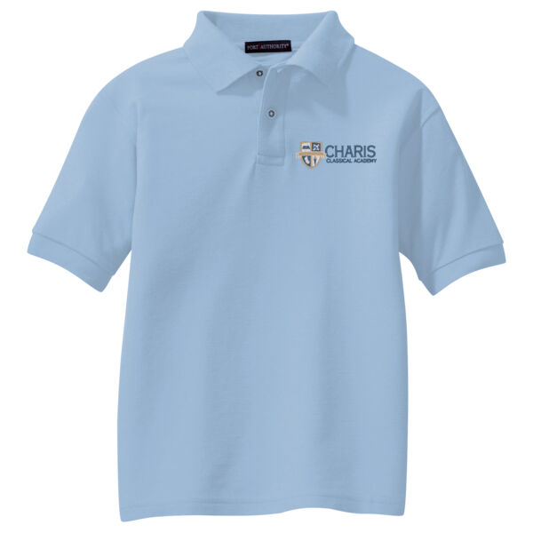 Port Authority Charis Classical Academy Embroidered- - Youth Silk Touch Polo Thumbnail