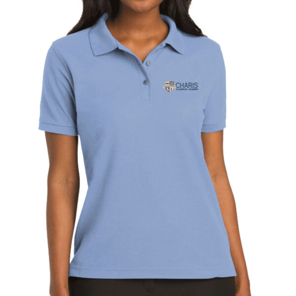 Port Authority Charis Classical Academy Embroidered- - Women's Silk Touch Polo Thumbnail