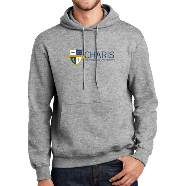 Port & Co Charis Classical Academy Printed- - Essential Fleece Pullover Hooded Sweatshirt Thumbnail