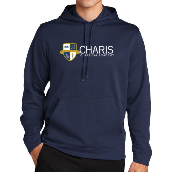 Sport Tek Charis Classical Academy Printed- - Sport Wick ® Fleece Hooded Pullover Thumbnail